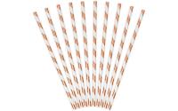 Partydeco Papierstrohhalme Streifen