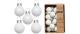 Inge Weihnachtskugel Pure White, 25 Stück