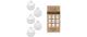 Inge Weihnachtskugel Pure White, 36 Stück