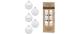 Inge Weihnachtskugel Pure White, 20 Stück