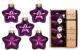 Inge Weihnachtskugel Purple Symphony Stern