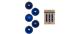 Inge Weihnachtskugel Royal Blue, 24 Stück