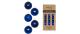 Inge Weihnachtskugel Royal Blue, 36 Stück