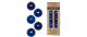 Inge Weihnachtskugel Royal Blue, 20 Stück