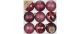 Inge Weihnachtskugel Bordeaux Red, 9 Stk