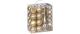 Inge Weihnachtskugel Creamy Gold mit Spitze
