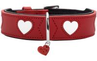 Hunter Halsband Love XL (75), rot/schwarz