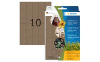 Herma Etiketten aus Silphie Papier, braun