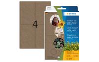 Herma Etiketten aus Silphie Papier, braun