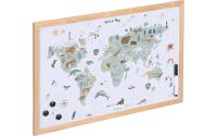 Zeller Present Magnet Memobord Weltkarte