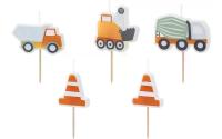 Partydeco Geburtstagskerzen Baufahrzeuge