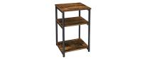 Vasagle Beistelltisch Vintag, Schwarz-Braun