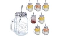 relaxdays Trinkglas Summer 8er Set