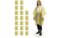 relaxdays Regenponcho einweg 20er Set