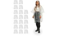relaxdays Regenponcho einweg 20er Set