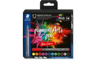 STAEDTLER Pigment Brush Pen 12er Schachtel