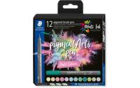 STAEDTLER Pigment Brush Pen 12er Schachtel