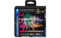 STAEDTLER Pigment Brush Pen 12er Schachtel