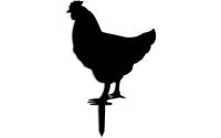 Wallxpert Gartensticker Chicken