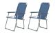 KOOR Campingstuhl blau 2-er Set