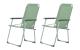 KOOR Campingstuhl granite green 2-er Set