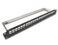 24-Port 1HE Patchpanel, geschirmt
