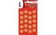 Herma Weihnachtssticker Sterne gold 21mm
