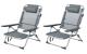 KOOR Strandstuhl Arieenzo grau 2-er Set