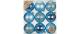 Inge Weihnachtskugel Aqua Blue, dekoriert
