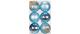 Inge Weihnachtskugel Aqua Blue, dekoriert
