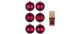 Inge Weihnachtskugel Bordeaux Red