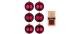 Inge Weihnachtskugel Bordeaux Red