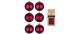 Inge Weihnachtskugel Bordeaux Red