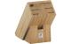 Zwilling Messerblock, Bambus m.Scherenfach