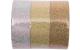 Rico Washi Tape Set Glitter, gold - silber