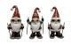 Dameco Aufsteller Santa auf Ski, 3er Set