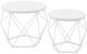 Vasagle Couchtisch 2er Set, Weiss