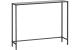 Vasagle Konsolentisch Schwarz, Metall, Glas