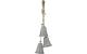 COCON Glocken 3 Stk., 13x72cm, grau
