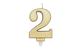 Amscan Kerzen Zahl 2 Sparkling Celebrations
