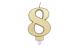 Amscan Kerzen Zahl 8 Sparkling Celebrations