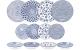 Ibili 12teiliges Set Teller Armonia blau