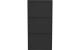 Kare Schuhschrank Caruso 3er, Schwarz
