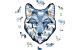 Holzpuzzle Wolf