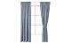 URBANARA Vorhang Graublau 2er Set 140x245cm
