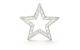 STT LED Silber Stern stehend 35