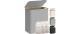 Songmics Wäschekorb Grau, 130 L, 3 Fächer
