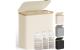 Songmics Wäschekorb Creme, 130 L, 3 Fächer