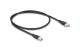 Delock USB-Kabel C-C, 0.5m, Silikon Kabel