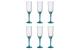 Rocco Bormioli Sektglas Florian blau